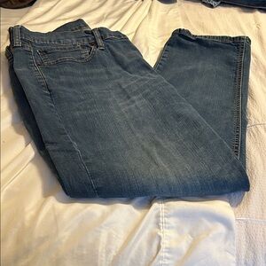 Levi's Dark Blue Straight-Leg Jeans 38 x 32